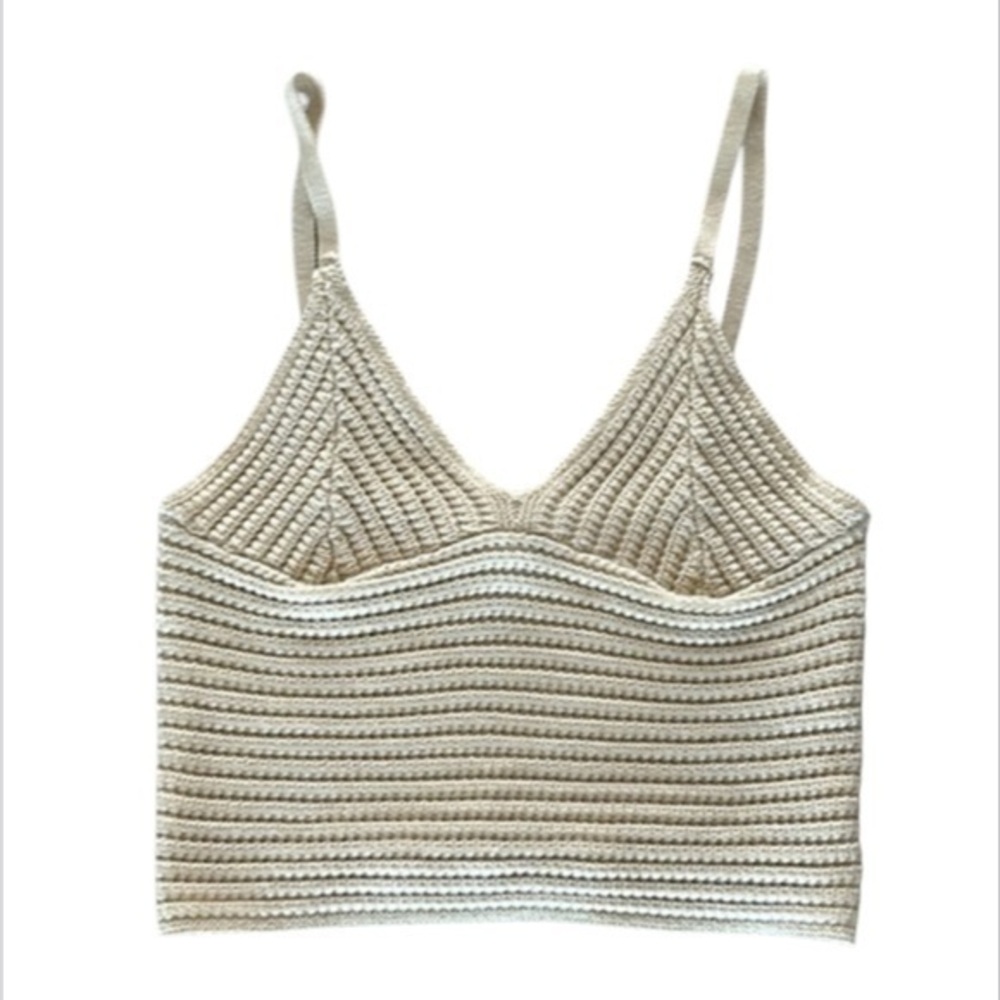 And Now This size medium crochet crop top